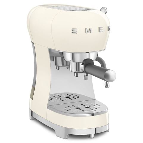 Smeg - 50's Style Espresso Manual Coffee Machine Cream ECF02CRAU