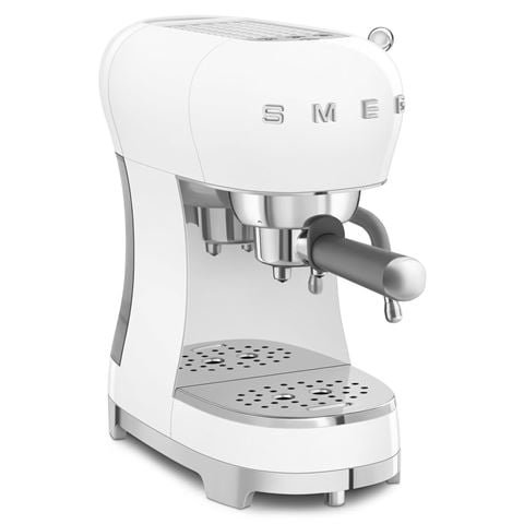 Smeg - 50's Style Espresso Manual Coffee Machine White ECF02WHAU