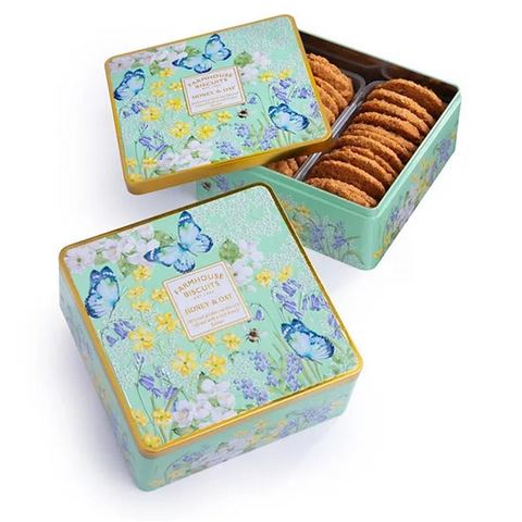 Farmhouse - Garden Embossed Biscuit Tin 250g