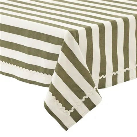 Coast To Coast - Orla Cotton TableCloth Olive/Ivory 150x250cm