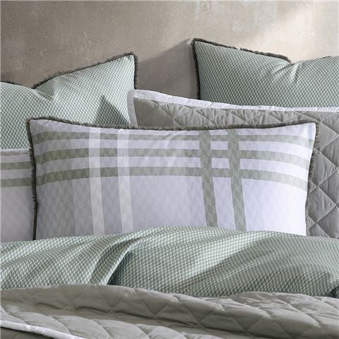 Logan & Mason - Yarmouth Sage Quilt Cover Set Queen 3pce