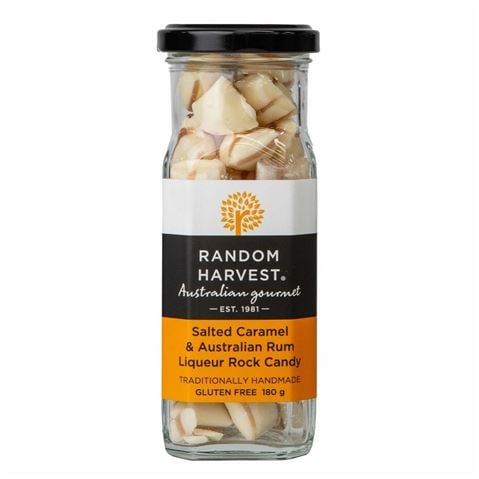 Random Harvest - Salted Caramel and Rum Rock Candy