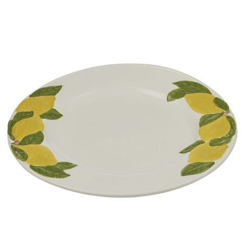 Coast To Coast Limone Ceramic Platter 35cm Yellow - Peter's of Kensington