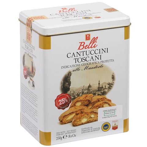 Belli - Cantuccini Biscuits w/Almond Gift Tin 250g