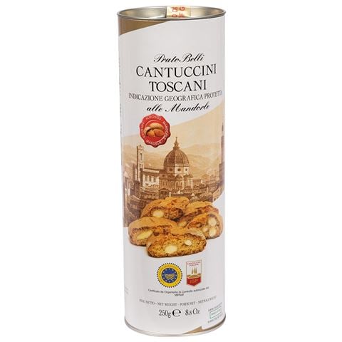 Belli - Cantuccini Biscuits w/Almonds In Gift Cylinder 250g