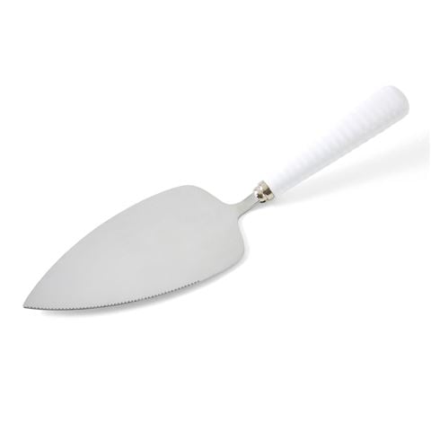 Portmeirion Sophie Conran Cake Server Silver/White 26cm - Peter's of Kensington