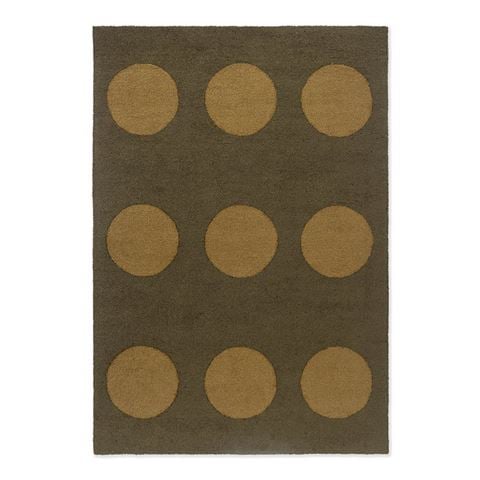 Brink & Campman - Habitat Festival Dots Outdoor Rug Olive Green 200x140cm
