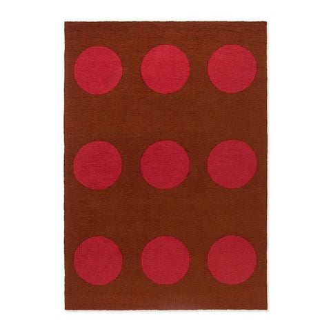 Brink & Campman Habitat Festival Dots Outdoor Rug Red 230x160cm - Peter's of Kensington