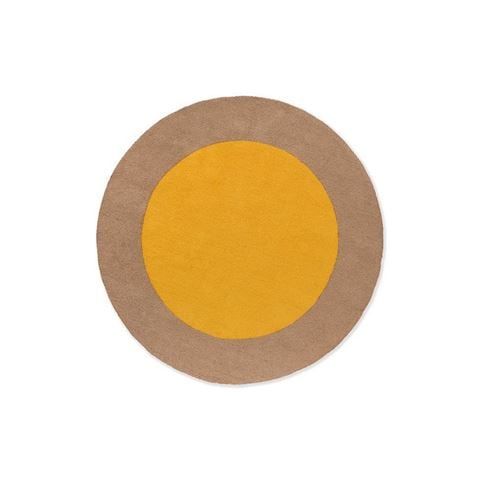 Brink & Campman Habitat Festival Round Outdoor Rug Yellow 200cm - Peter's of Kensington