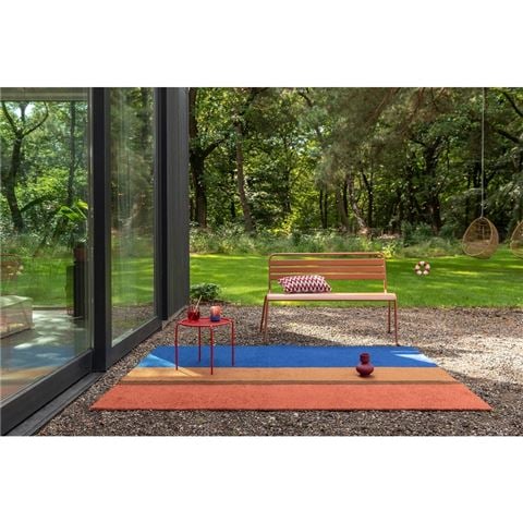 Brink & Campman Habitat Festival Stripe Outdoor Rug Blue 230x160cm - Peter's of Kensington