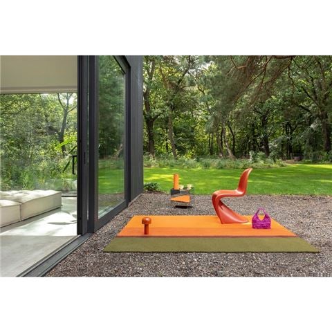 Brink & Campman Habitat Festival Stripe Outdoor Rug Orange 350x250cm - Peter's of Kensington