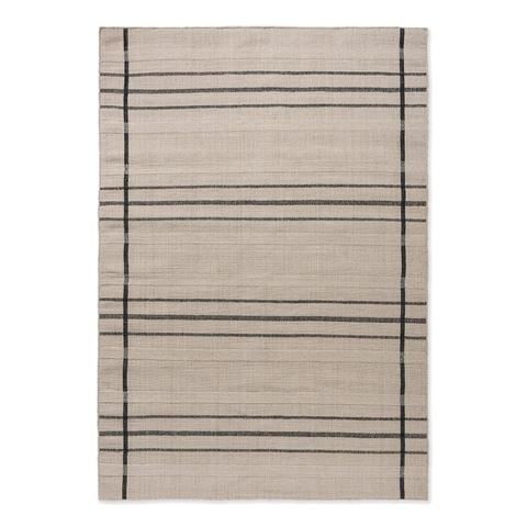 Brink & Campman Zona Outdoor Rug Charcoal Line 230x160cm - Peter's of Kensington