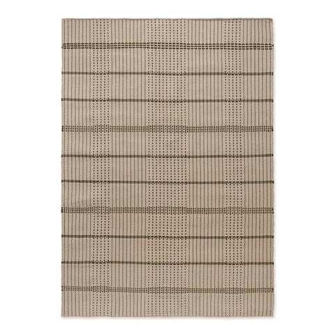 Brink & Campman Zona Outdoor Rug Olive Stitch 350x250cm - Peter's of Kensington