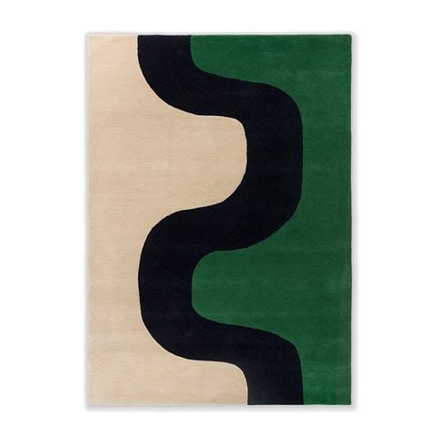 Marimekko Rug Seireeni Rug Green 200x140cm - Peter's of Kensington