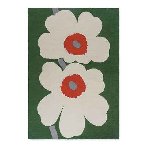 Marimekko Rug Unikko 60th Anniversary Rug Green 350x250cm - Peter's of Kensington