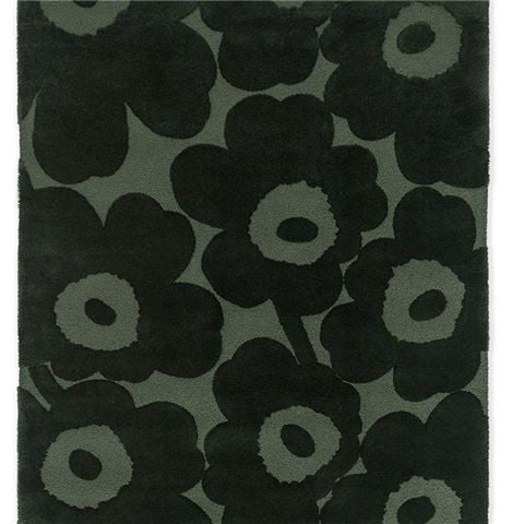 Marimekko Rug Unikko Rug Dark Green 200x140cm - Peter's of Kensington