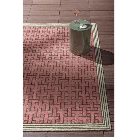 Ted Baker Rugs - T Monogram Outdoor Rug Dusted Pink 350x250cm