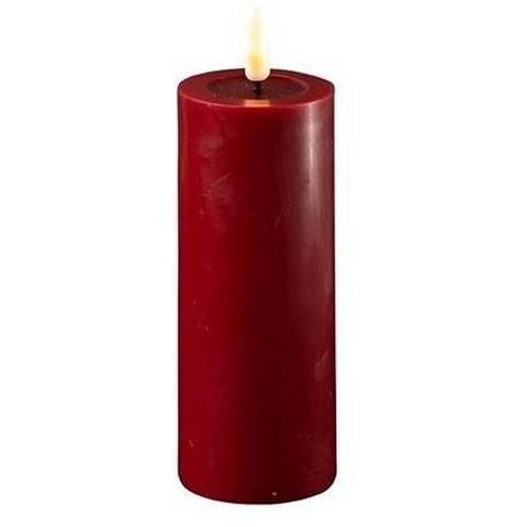 Deluxe Homeart - LED Candle Bordeaux 5x12.5cm