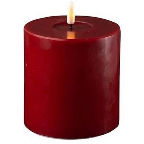 Deluxe Homeart - LED Candle Bordeaux 10X10cm