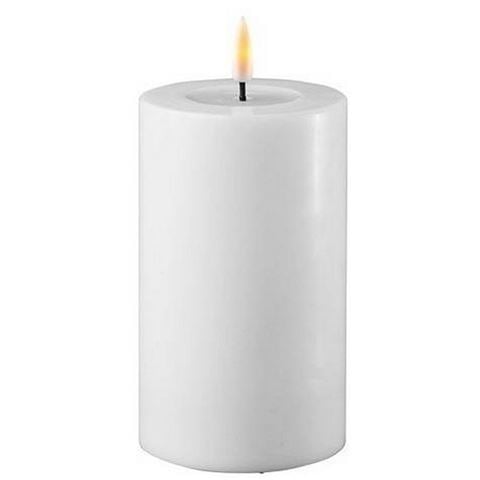 Deluxe Homeart - LED Candle White 7.5x12.5cm