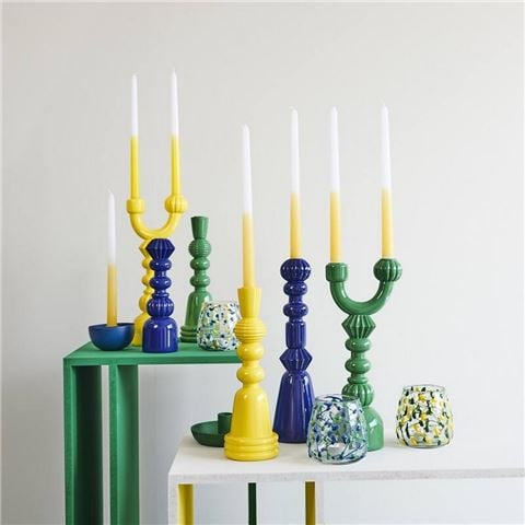 Kersten Candle Holder Yellow 35cm - Peter's of Kensington