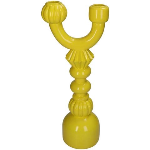 Kersten Candle Holder Yellow 35cm - Peter's of Kensington