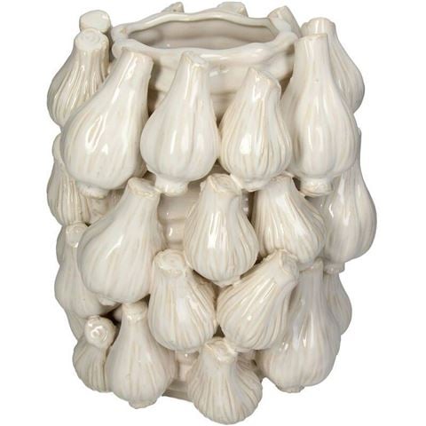 Kersten - Garlic Earthenware Planter Ivory 26cm