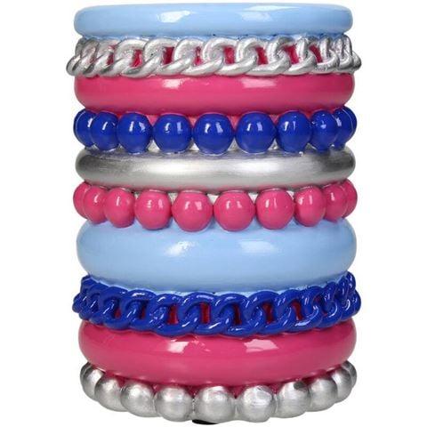 Kersten - Bracelet Candle Holder Blue, Pink, Navy & Silver 13.3cm