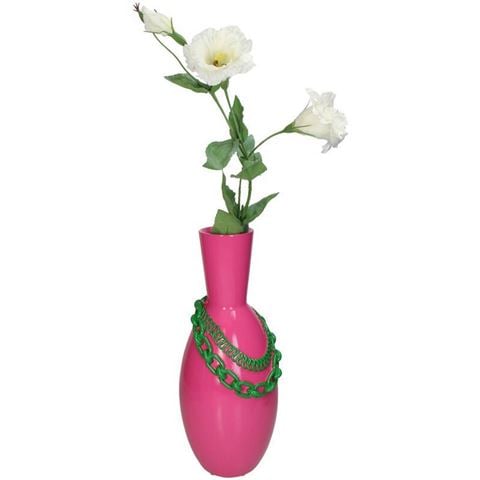 Kersten - Necklace Vase Pink/Green Chains 35.5cm