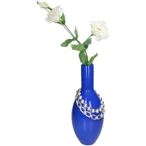 Kersten - Necklace Vase Blue/Silver 38cm