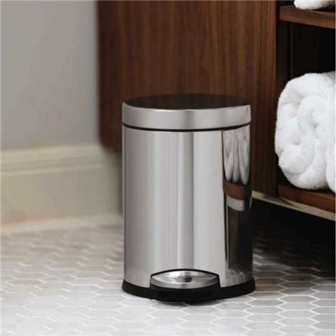 Simplehuman - Round Step Bin Polished Stainless Steel 4.5L