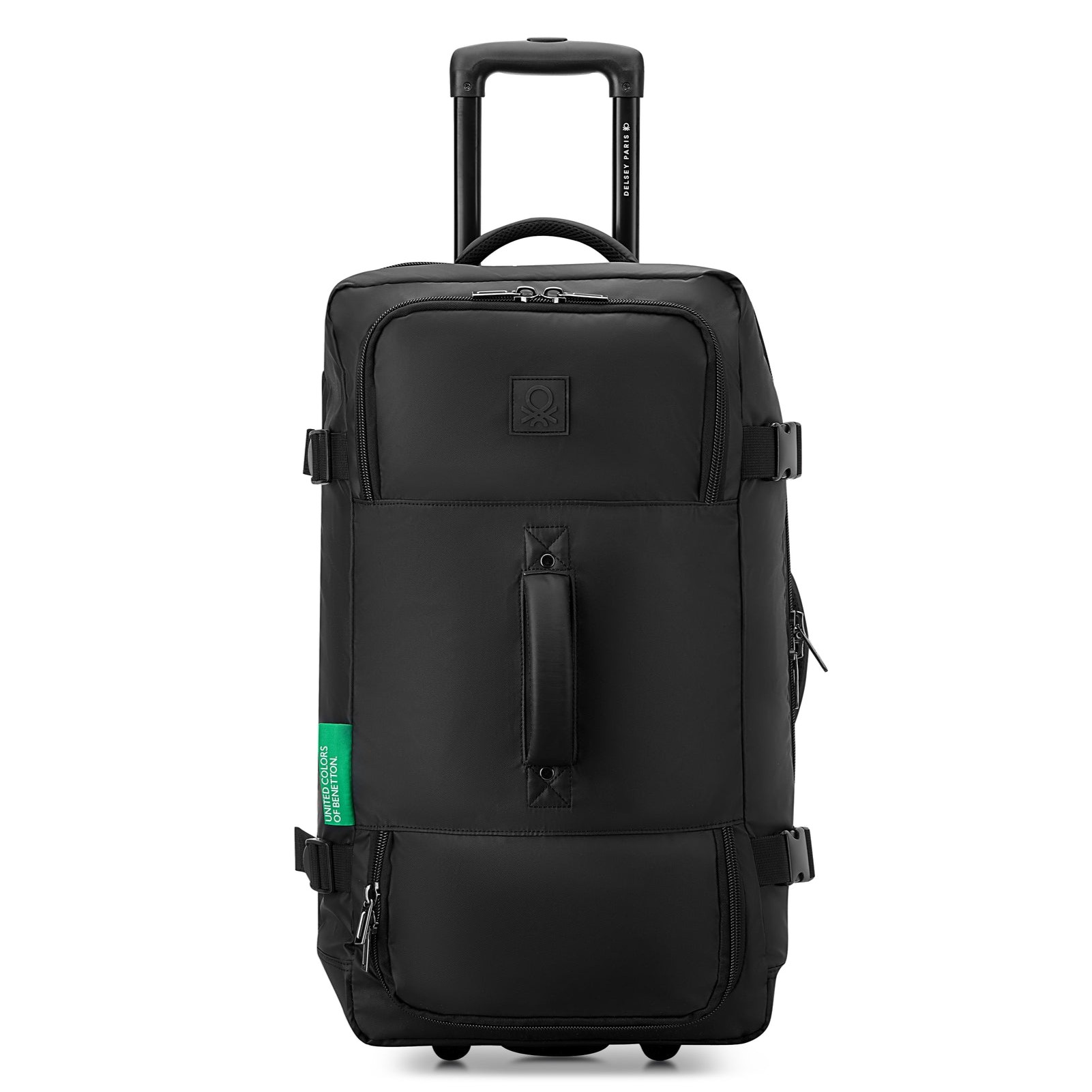 Delsey Benetton Now! Wheeled Duffle Bag Black 64cm Peter's of