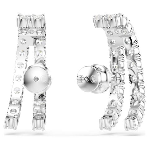 Swarovski Jewellery Matrix Ear Cuffs w/Rhodium Plate White - Peter's of Kensington