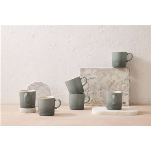 Le Creuset Stoneware Espresso Mug Sea Salt 100ml - Peter's of Kensington