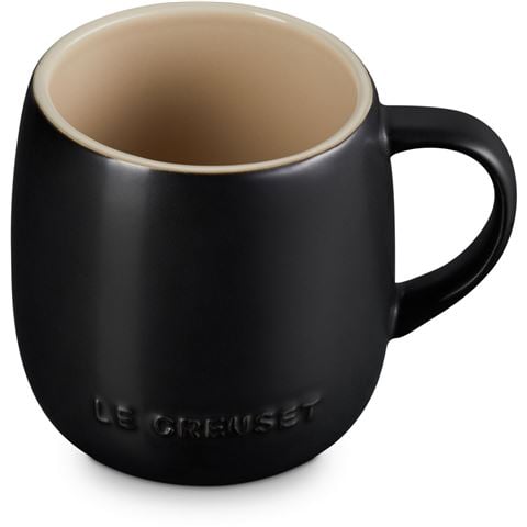 Le Creuset Stoneware U Mug Matte Black 380ml - Peter's of Kensington