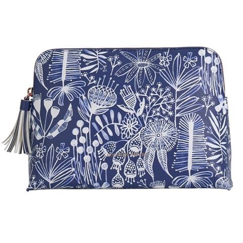 A.Trends - Navy Natives Vanity Bag Large