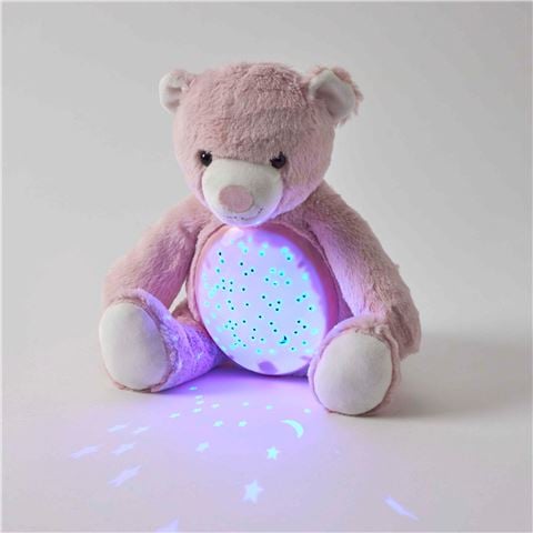 Jiggle & Giggle - Plush Bear Night Light Pink