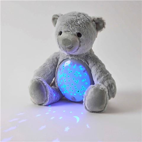 Jiggle & Giggle - Plush Bear Night Light Grey