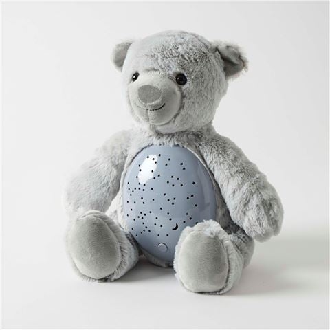 Jiggle & Giggle - Plush Bear Night Light Grey