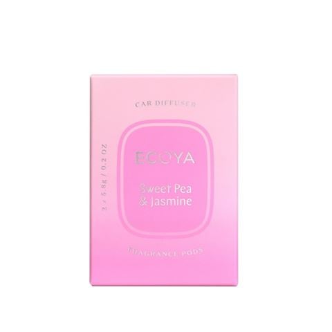 Ecoya - Sweet Pea & Jasmine Car Diffuser Refill Set 2pce
