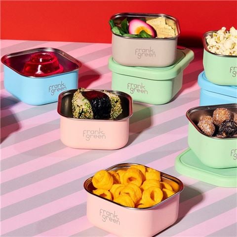 Frank Green - Snack Container w/Silicone Lid Sky Blue