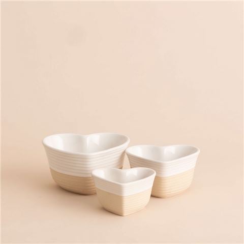 Mason Cash - Rustic Charm Measuring Cup Set Cream/Taupe 3pce