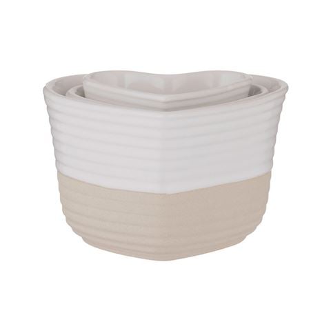 Mason Cash - Rustic Charm Measuring Cup Set Cream/Taupe 3pce