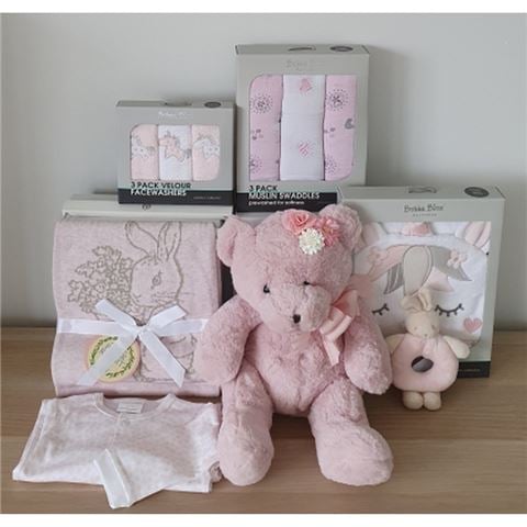 Boz - Grand 2 Tier Baby Hamper Pink in Bloom