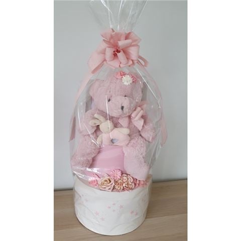 Boz - Grand 2 Tier Baby Hamper Pink in Bloom