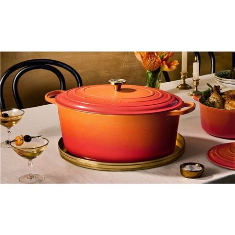 Le Creuset Signature Oval Casserole Flamme Doree 40cm/13.9L - Peter's of Kensington