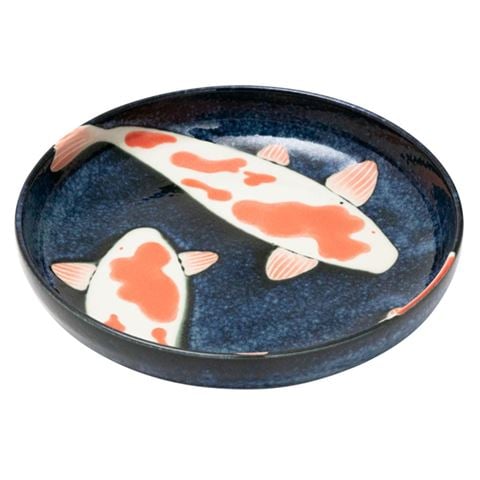 Concept Japan Aizome Koi Carp High Edge Bowl 20x4cm - Peter's of Kensington