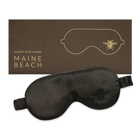 Maine Beach - Midnight Black Sleep Eye Mask