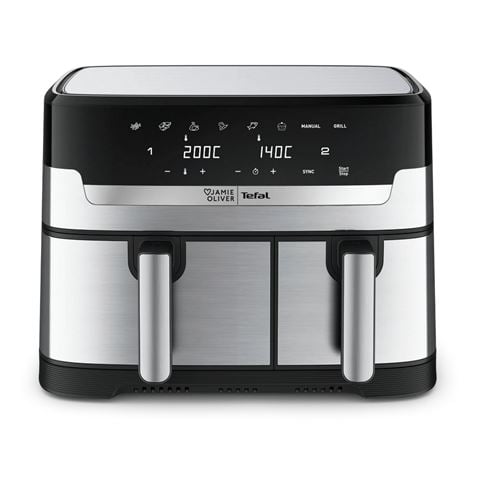 Tefal - Jamie Oliver Dual Air Fryer 8.3L EY905J
