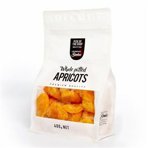 Santos - Whole Pitted Apricots 400g